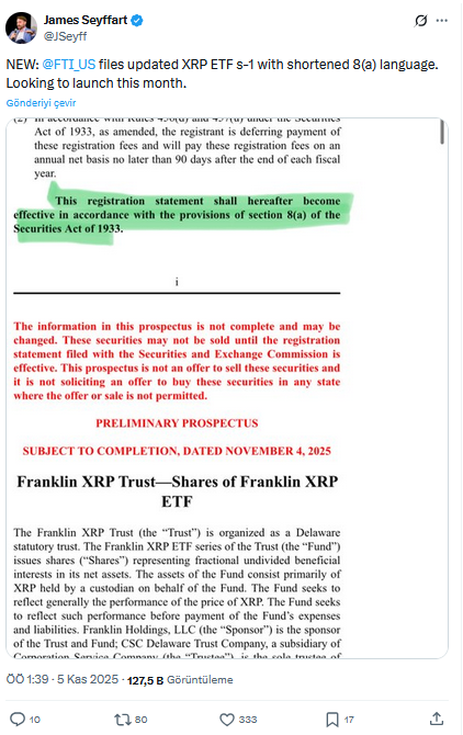 1.5 Trilyon Dolarlık Devden XRP İçin Son Adım Olarak Yorumlanan Hamle