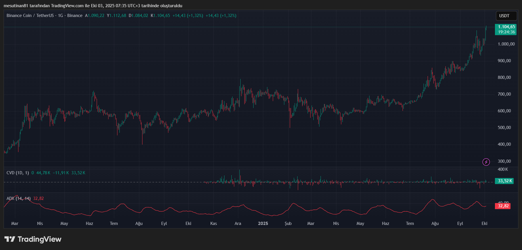 Altcoin Binance Coin (BNB) Rekor Kırmaya Devam Ediyor