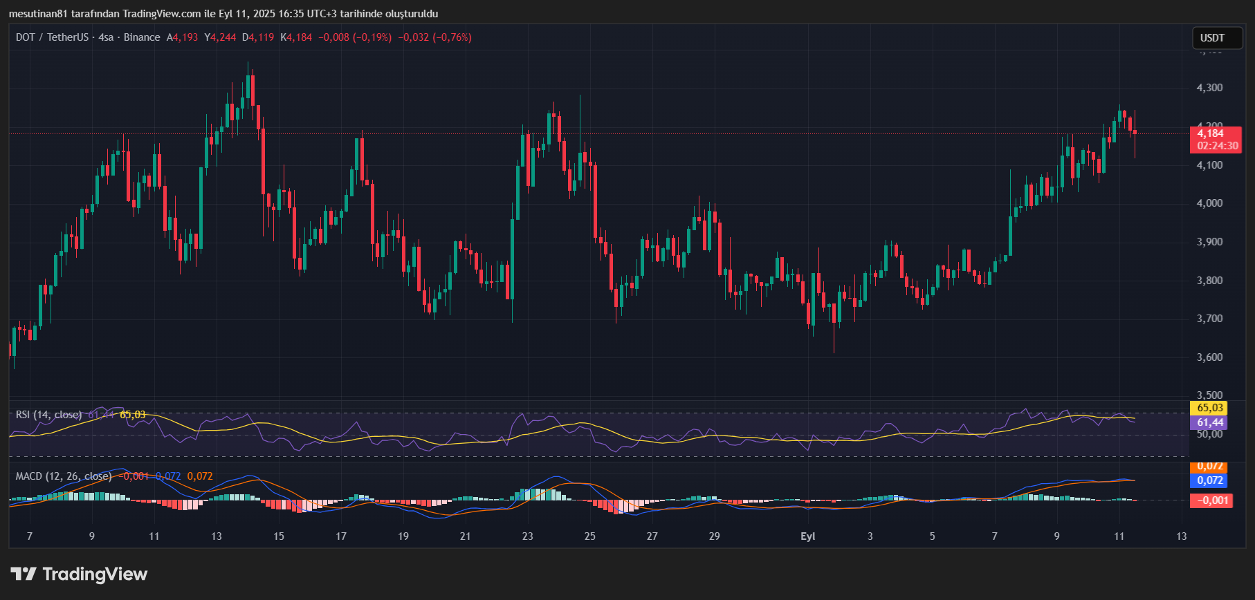 AVAX’taki Artış Sonrası Sıra Polkadot’a Gelmiş Olabilir: DOT Coin Analiz Yorum
