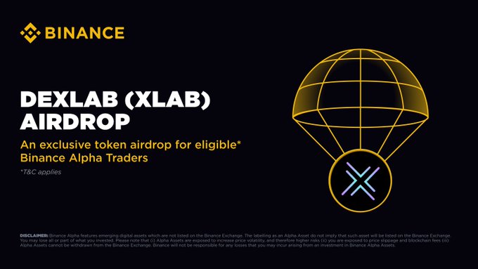 Binance, 29 Ağustos'ta Dexlab (XLAB) Altcoin'ini Binance Alpha'da Listeleyecek