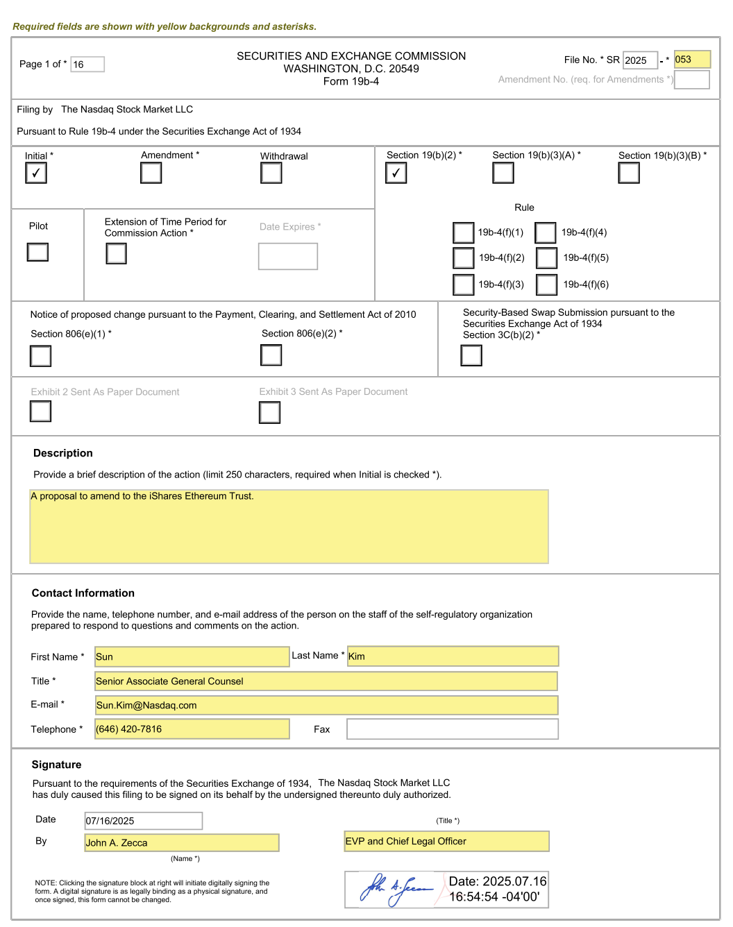 BlackRock, Ethereum İçin Harekete Geçti: SEC’e İletildi