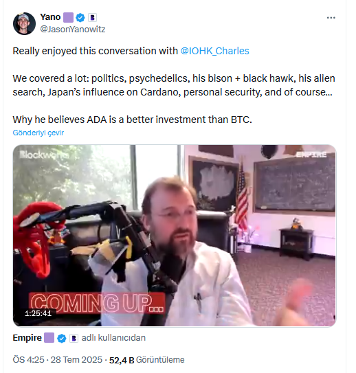 Cardano’da Milyar Dolarlık Geri Sayım: Charles Hoskinson Tarihin En Büyük Airdrop’u İçin Tarih Verdi