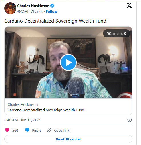 Charles Hoskinson Cardano İçin Dev Finansal Planı Duyurdu