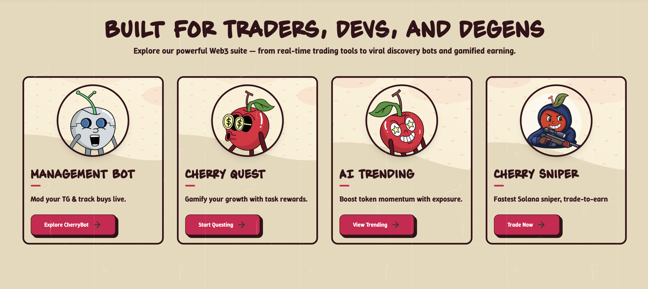 Cherry AI (AIBOT): Yapay Zeka Destekli, Oyunlaştırılmış Bir Web3 Alım Satım Ekosistemi