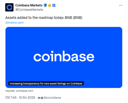 Coinbase’den 2 Altcoin İçin Önemli Duyuru: BNB Detayı