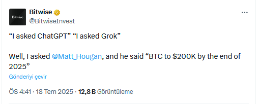 Dev Varlık Yöneticisi Bitwise’tan Bitcoin Kehaneti: Hedefi de Verdiler