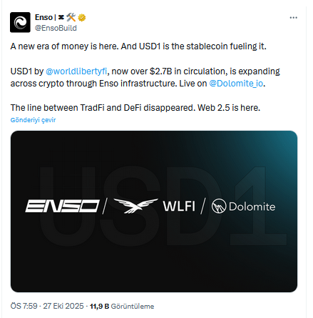 Donald Trump Bağlantılı Stablecoin USD1 Popüler Altcoin İle Ortaklık Kurdu