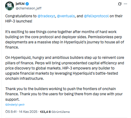 Hyperliquid’de HIP-3 Dönemi: 3 Projeden Büyük Hamle