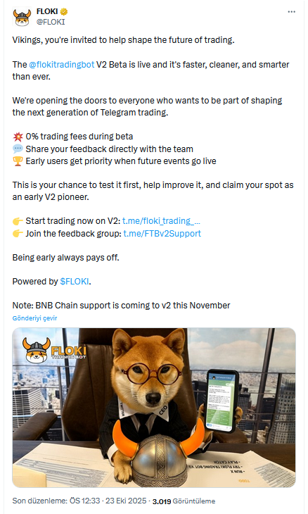 Memecoin FLOKI Telegram Gelişmesiyle Müjdeyi Verdi