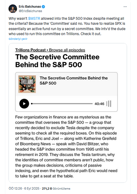 Michael Saylor'ın MSTR Hisseleri S&P 500'e Dahil Edilmedi: Piyasalar Şaşkın