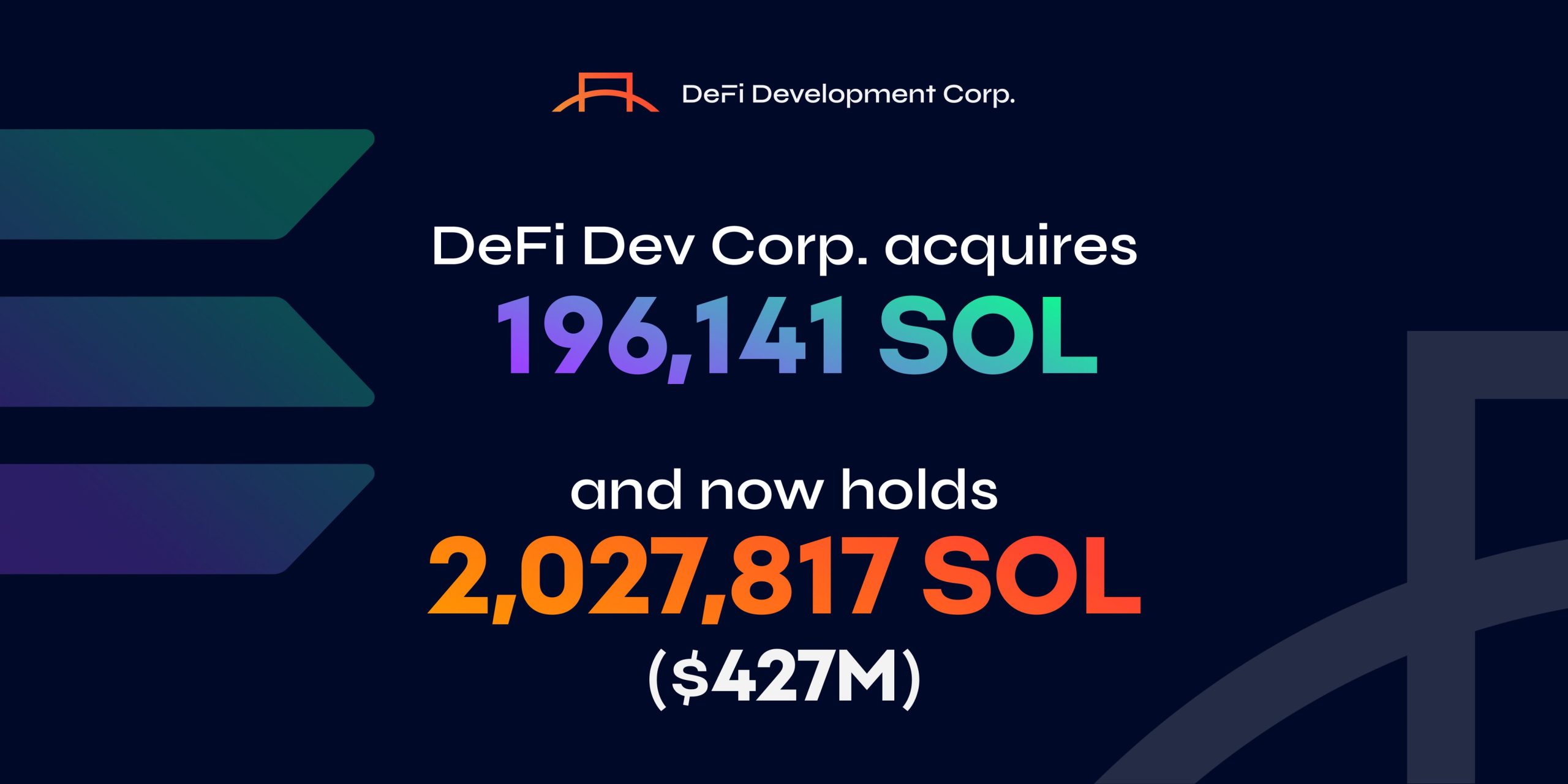Nasdaq'ta İşlem Gören DeFi Development, Solana Hazinesini 2 Milyon SOL'ün Üzerine Çıkardı