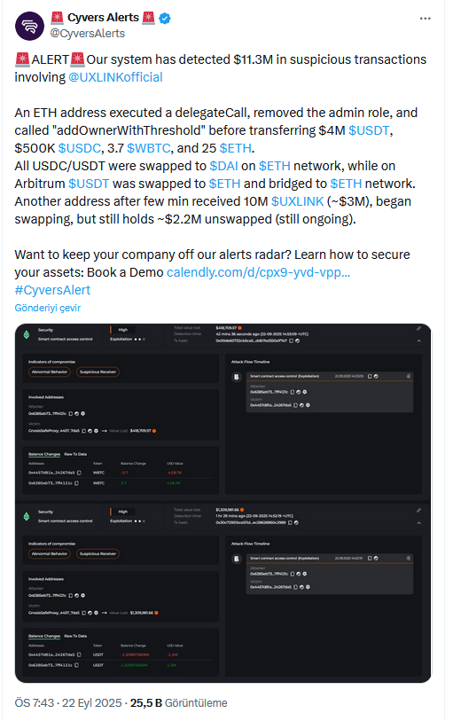 Popüler Altcoin Projesi Hacklendi: 11.3 Milyon Dolarlık Kripto Para Çalındı