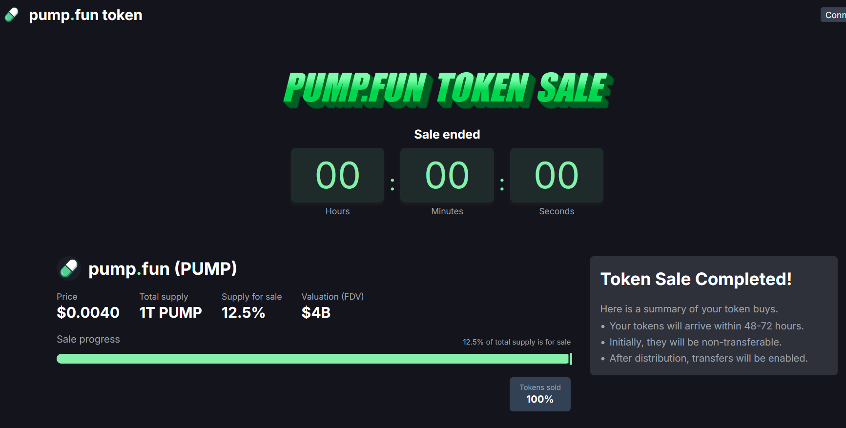 PUMP Token Halka Arzında Rekor: 600 Milyon Dolar 12 Dakikada Tükendi