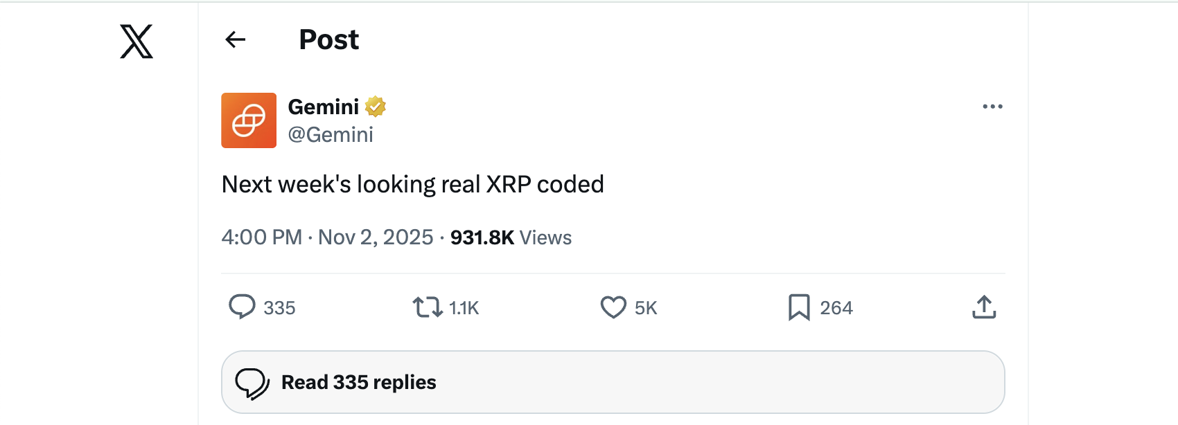 Ripple Swell 2025 Başladı: Kripto Para Borsası Gemini’den XRP Müjdesi