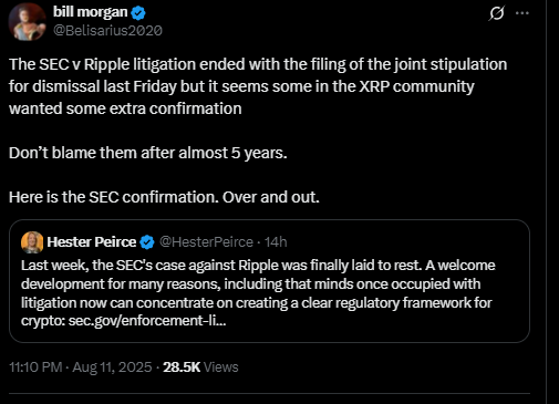 Ripple ve SEC Davasının Bitişi Sonrası Büyük İddia: Ünlü CEO XRP İçin Gerçeği Açıkladı