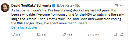 Ripple (XRP) Tarafında Büyük Gelişme: David Schwartz Bırakıyor