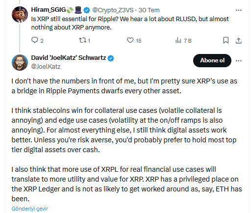 Ripple Yöneticisinden XRP’nin Gizli Silahı İtirafı: Düşündüğünüz Gibi Değil