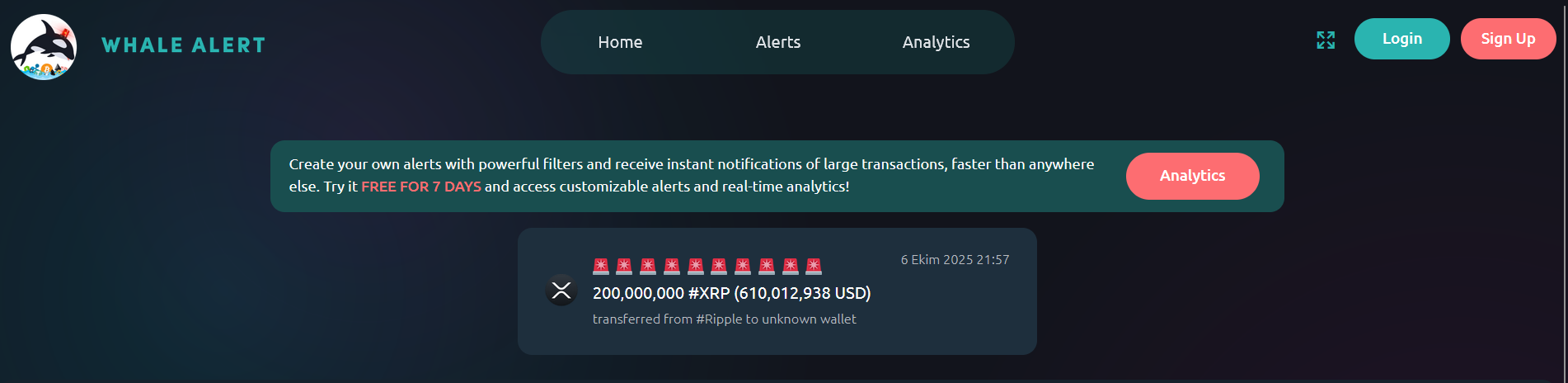 Ripple’ın XRP Hamlesi Tespit Edildi: Yarım Milyar Doları Aştı