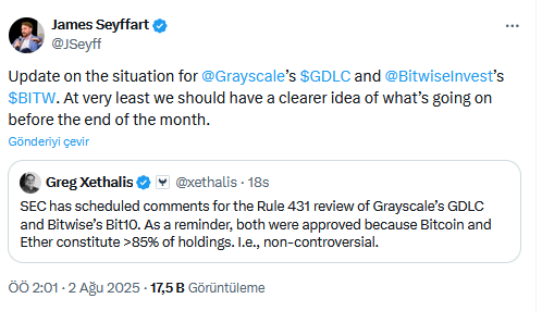 SEC'in XRP ETF Kararı Yaklaşıyor: Grayscale ve Bitwise Fonlarının Akıbeti Ne Olacak?