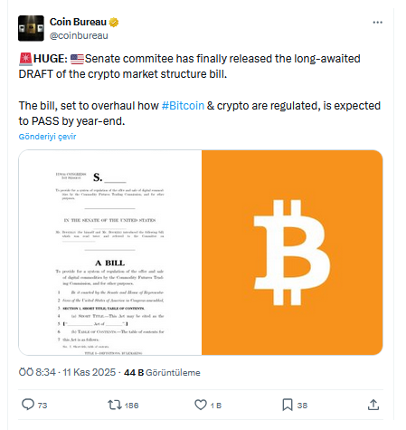 Senato Taslağı Yayınlandı: Bitcoin Boğalarının Beklediği An Gelmiş Olabilir