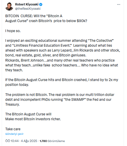 Ünlü İsim Bitcoin 90 Bin Doların Altına Düşerse Olacakları Açıkladı