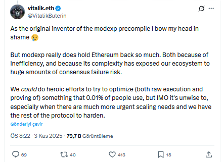 Vitalik Buterin’den Utanç İtirafı: Ethereum’u Yavaşlatan O Özelliği Açıkladı