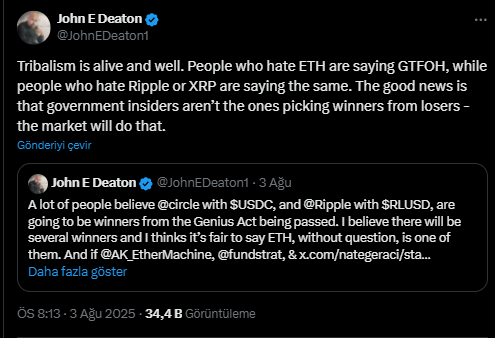 XRP İçin Ünlü İsim Net Konuştu: Piyasa Belirleyici Olacak