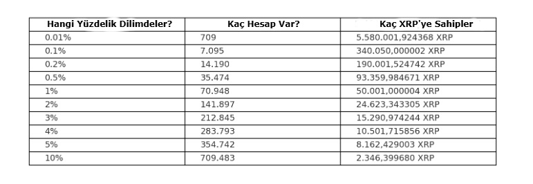 XRP Zenginler Listesi Açıklandı: Şaşırtan İstatistik