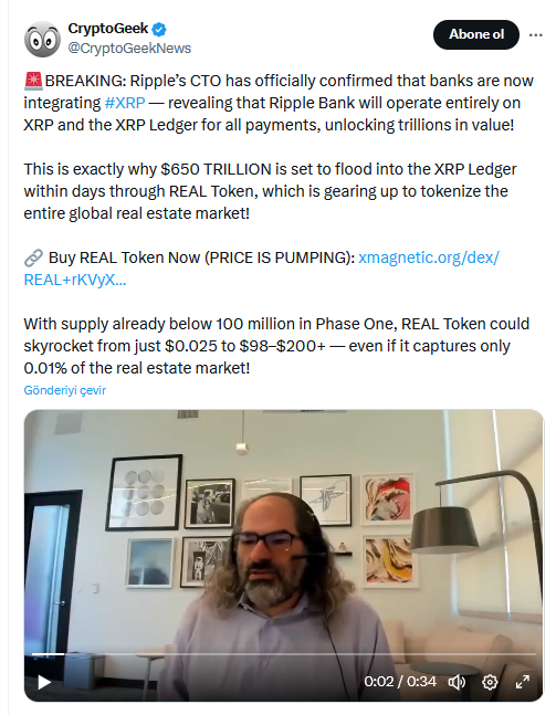XRP'nin Trilyon Dolarlık Potansiyeli: Teucrium CEO'su ve Ripple CTO'sundan Çarpıcı Görüşler